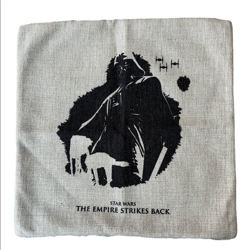 Star Wars Linen Screen Print Pillow Cover